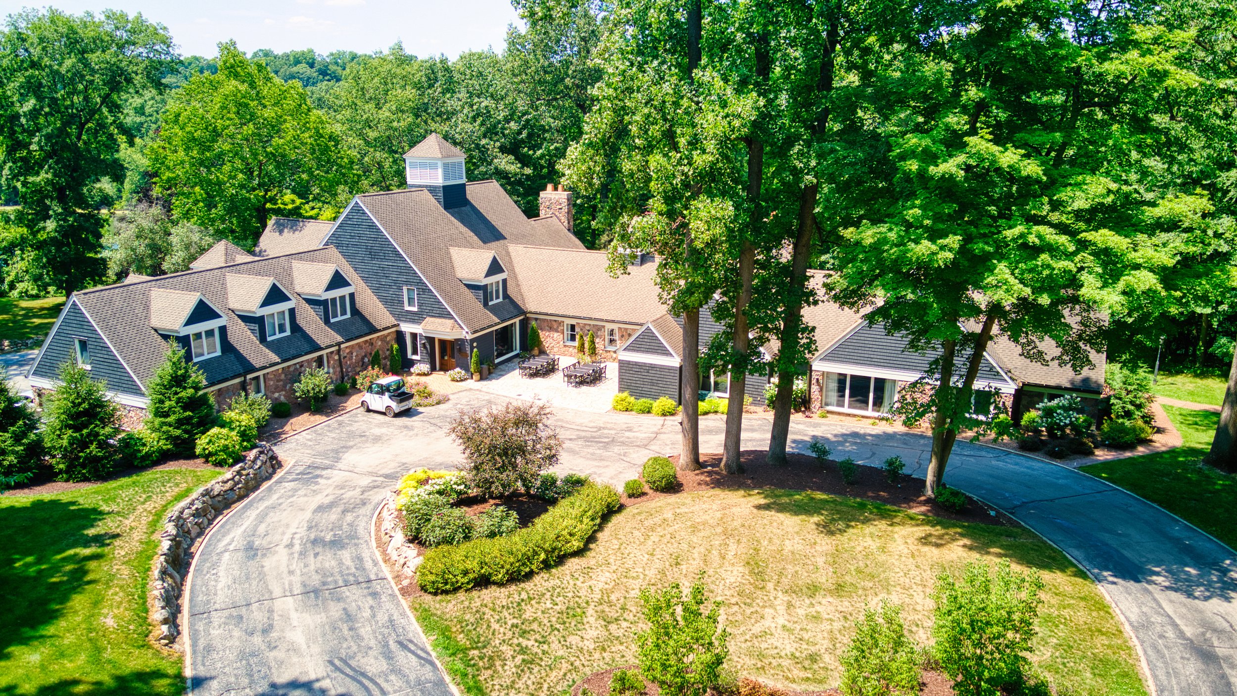 Aerial view of property